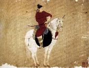 unknow artist Youn Nobleman on Horseback oil painting on canvas